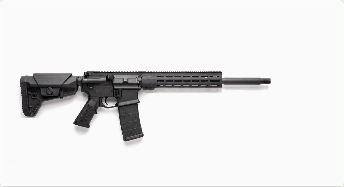 LMT Defense SOPMOD Buttstock (Mil-Spec) on a AR-15