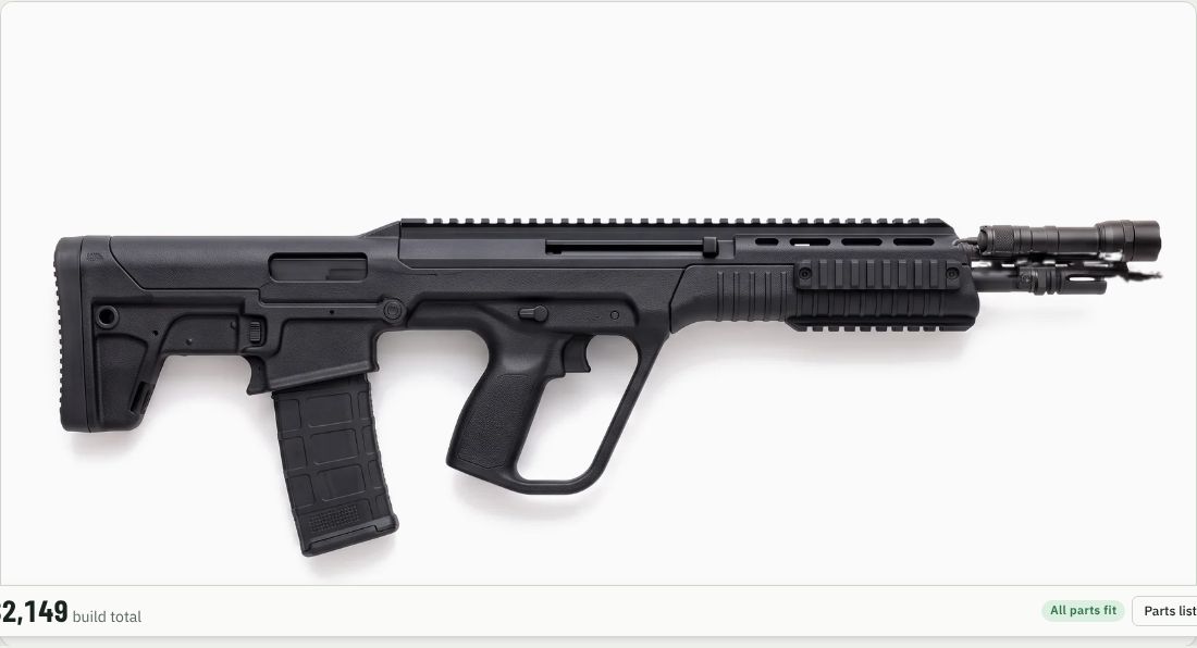 SureFire M600DF Scout Light Pro on a Bullpup