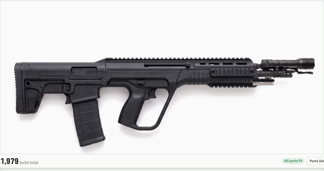 Streamlight ProTac Rail Mount 2.0 on a Bullpup