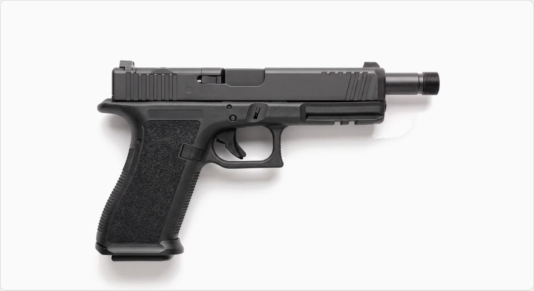 SilencerCo Threaded Barrel G17 on a Glock