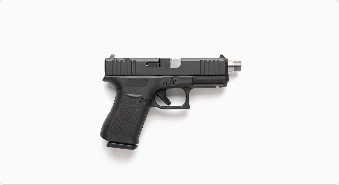 True Precision Threaded Match Barrel for Glock 43 / 43X on a Glock