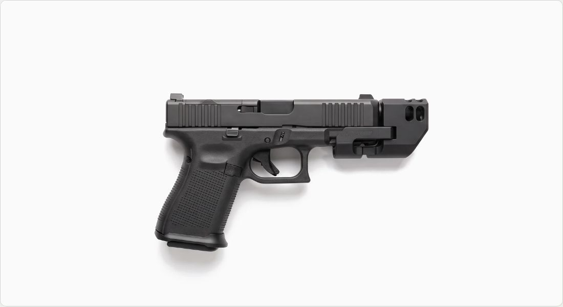 Strike Industries Mass Driver Comp (G19) on a Glock