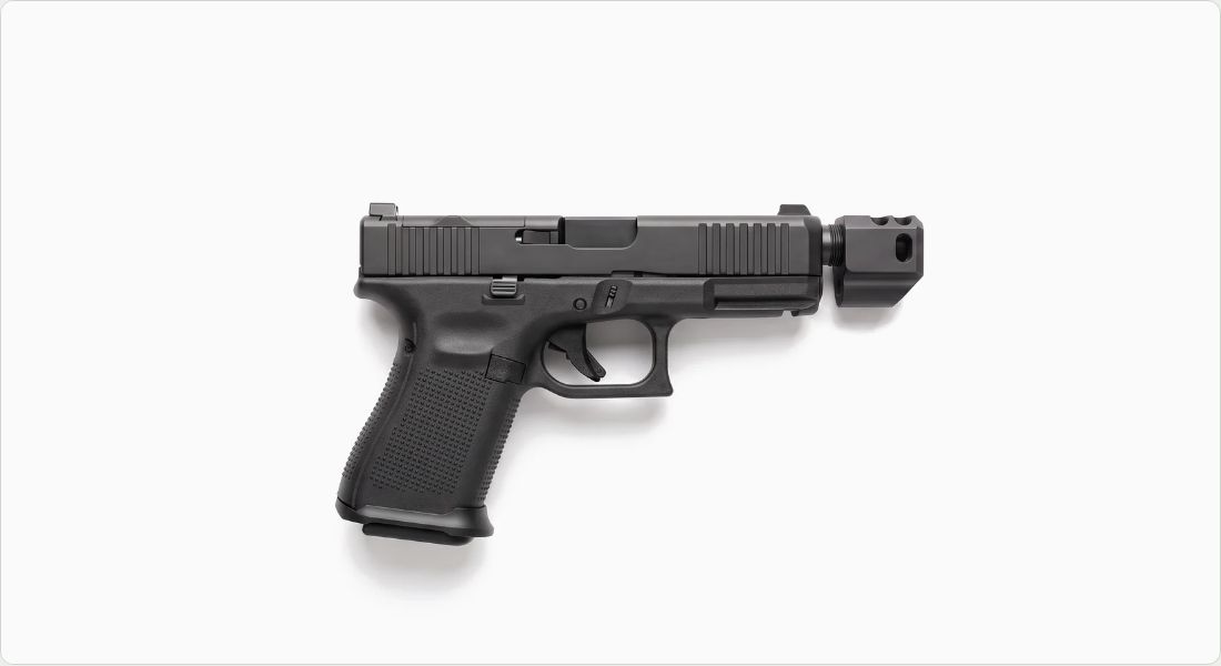 Agency Arms 417 Compensator (Gen5) on a Glock