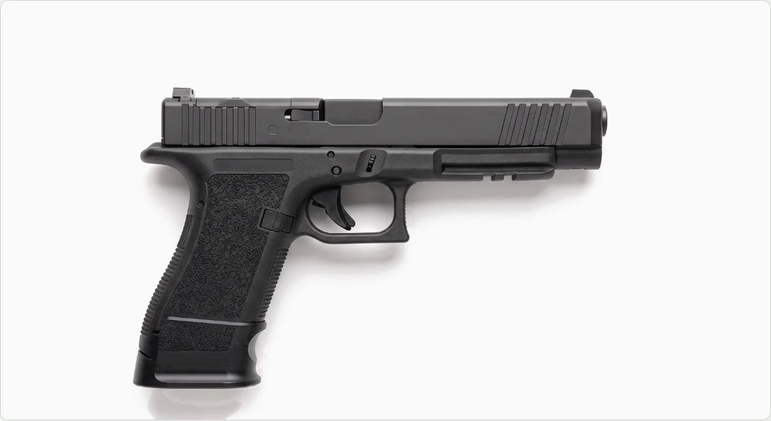 Taran Tactical Firepower +5/6 Base Pad on a Glock