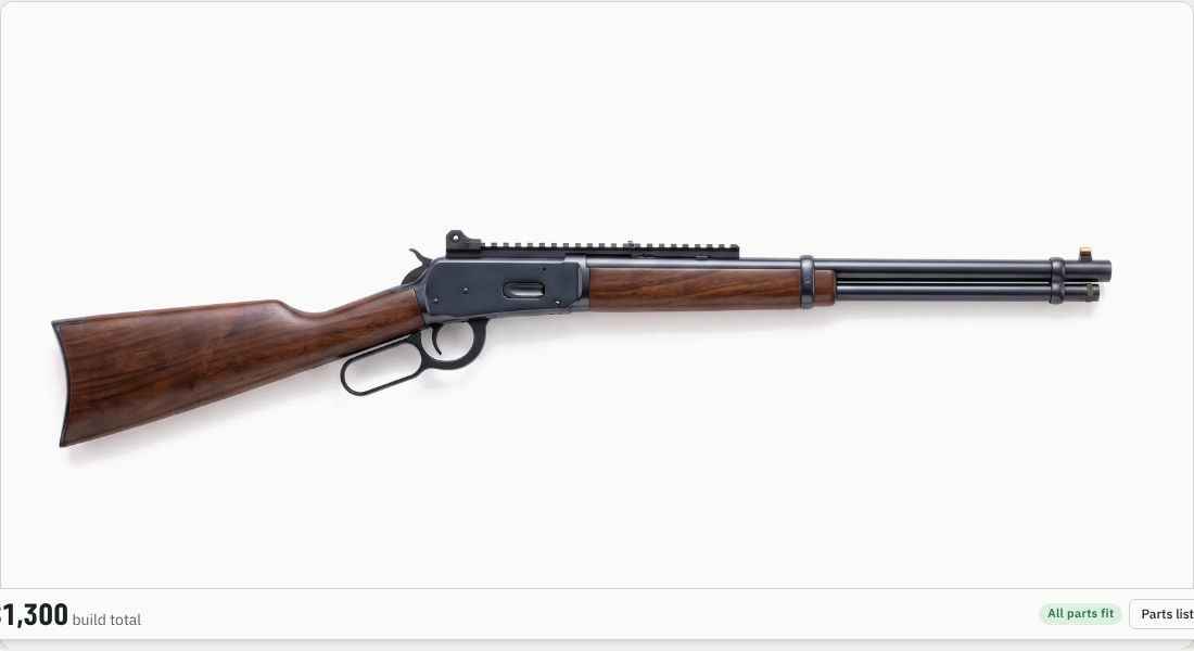 XS Sight Systems Lever Rail with Ghost Ring Sights (Marlin / Ruger 1894) on a Lever action
