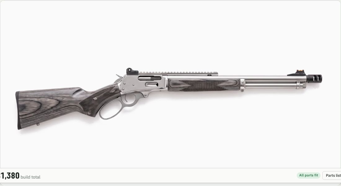 SilencerCo ASR Muzzle Brake .458 Cal 11/16x24 (AC1961) on a Lever action