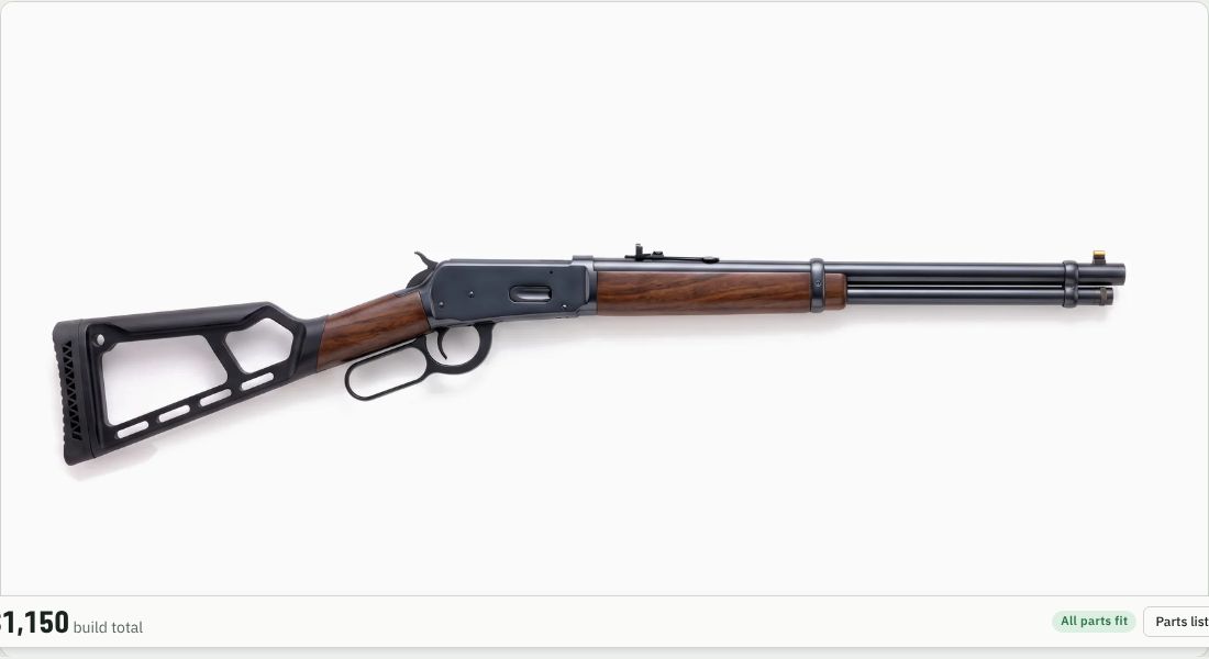 Ranger Point Precision Marlin M-LOK Aluminum Butt Stock, Straight Grip on a Lever action