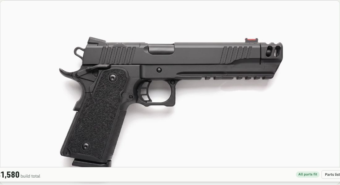 Underworld Arms Prodigy 4.25" Cerberus Compensator (Single Slot Rail) on a 2011