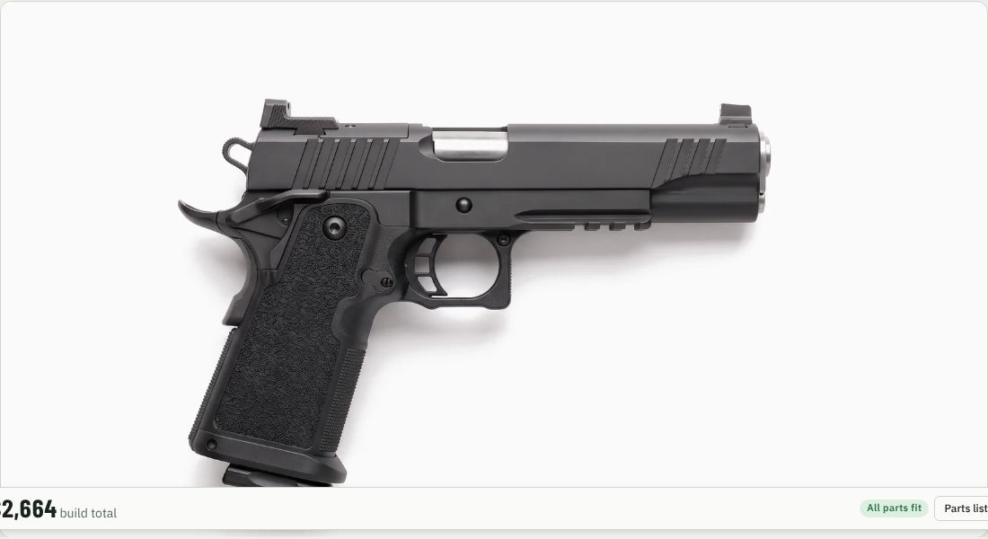 Dawson Precision Staccato DPO Fixed Charger Tritium Sight Set, Tactical Height on a 2011