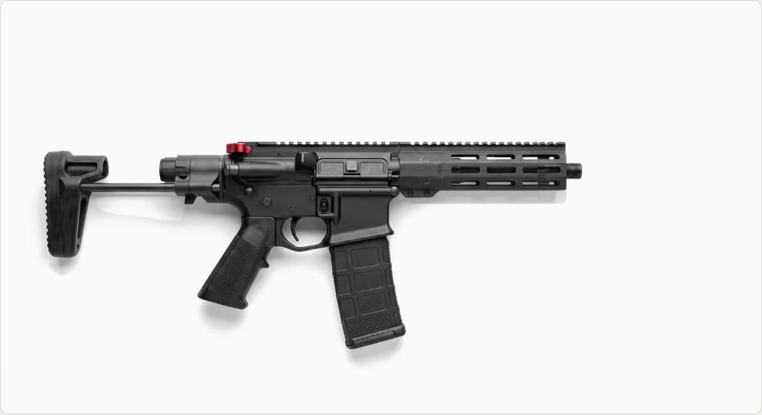 Aero Precision BREACH Ambidextrous Charging Handle on a AR PDW