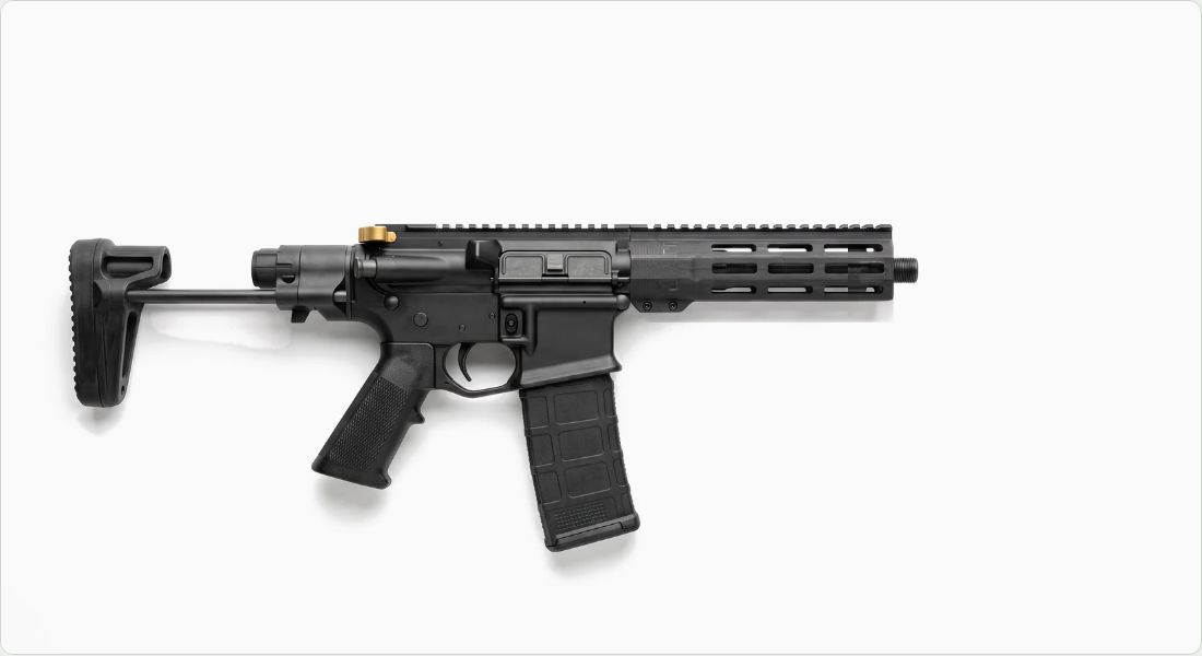 Griffin Armament SN-ACH 15 Gen 2 Charging Handle on a AR PDW
