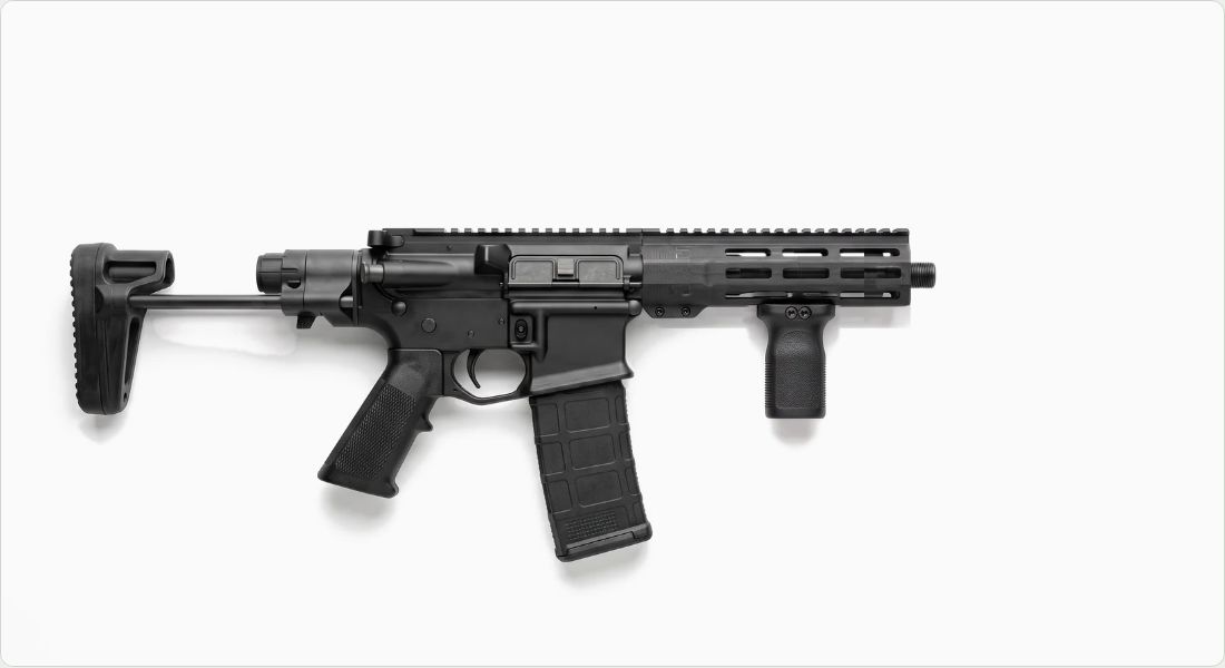 TangoDown Stubby Vertical Grip for M-LOK on a AR PDW