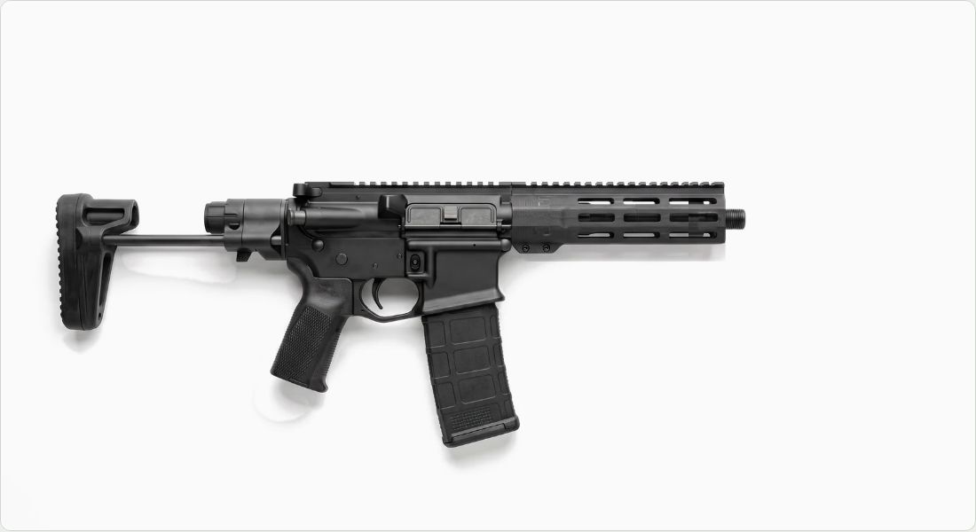 Die Free Co Kung Fu Grip on a AR PDW
