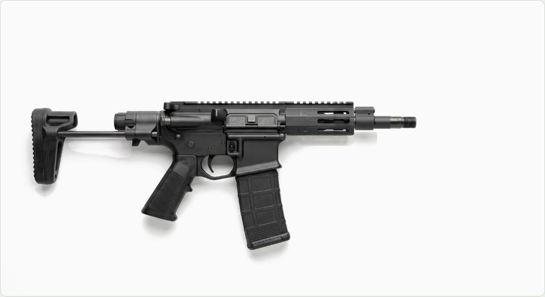 Battle Arms Development WORKHORSE M-LOK Handguard 4" on a AR PDW
