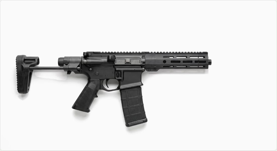 Wilson Combat M-LOK Rail 7.3" (TRMLOK7) on a AR PDW