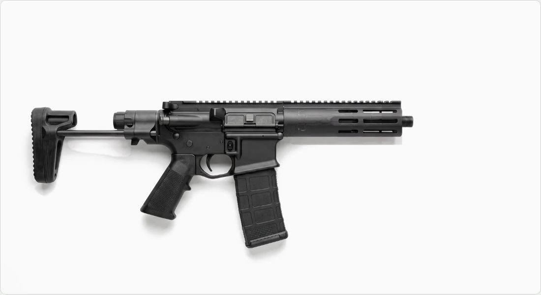 Expo Arms Free Float AR-15 Handguard M-LOK 7" on a AR PDW