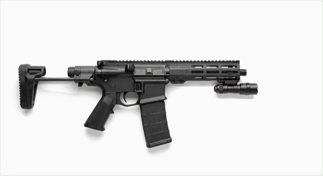 Streamlight ProTac Rail Mount HL-X Pro on a AR PDW