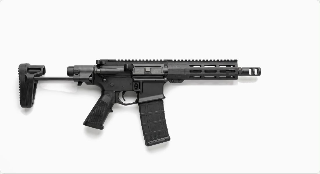 Dead Air KeyMo Muzzle Brake .30 cal (5/8x24) on a AR PDW