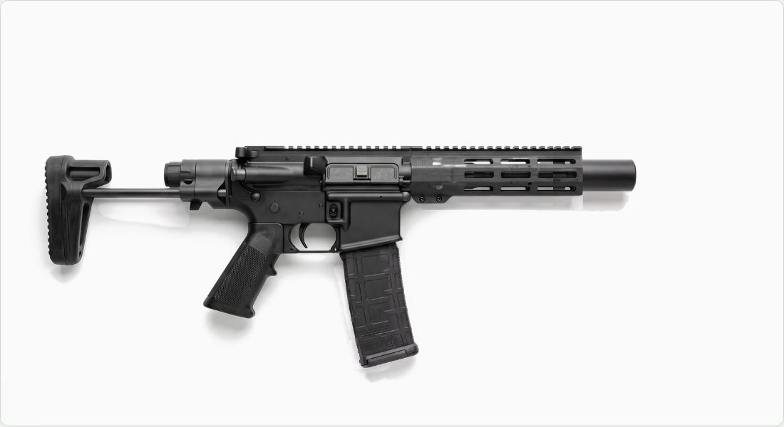 Kaw Valley Precision XL Linear Compensator 9mm on a AR PDW