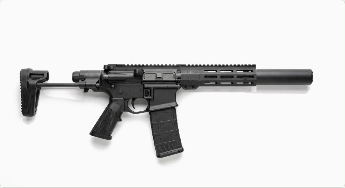 5.56 suppressor on a AR PDW