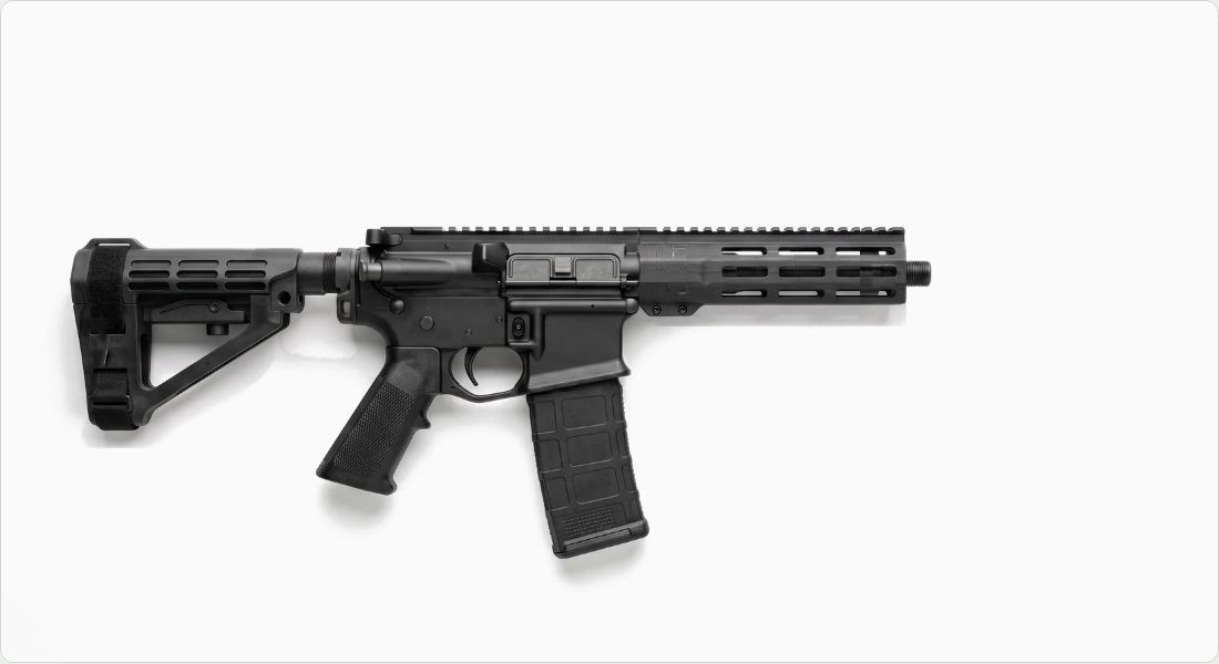 Gear Head Works Tailhook MOD 2 Brace on a AR PDW