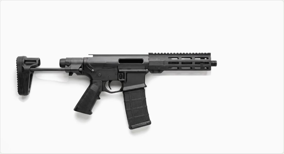 CMT UPUR-2 Billet Upper on a AR PDW