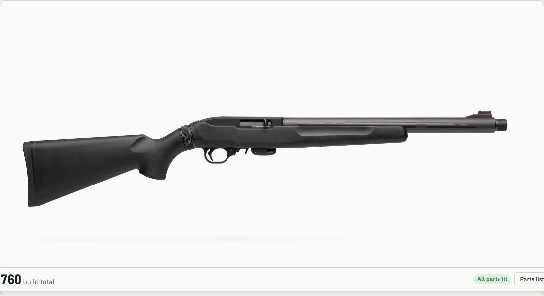 Tactical Solutions X-Ring Takedown Barrel 16.5in Threaded on a 10/22