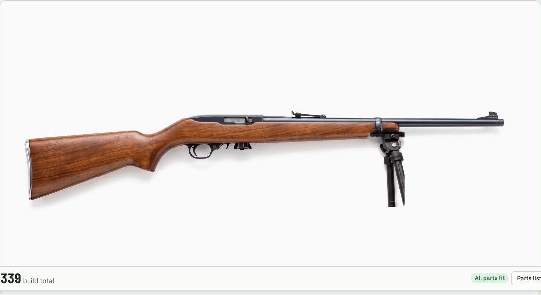 Caldwell XLA Pivot 9-13 in Bipod on a 10/22