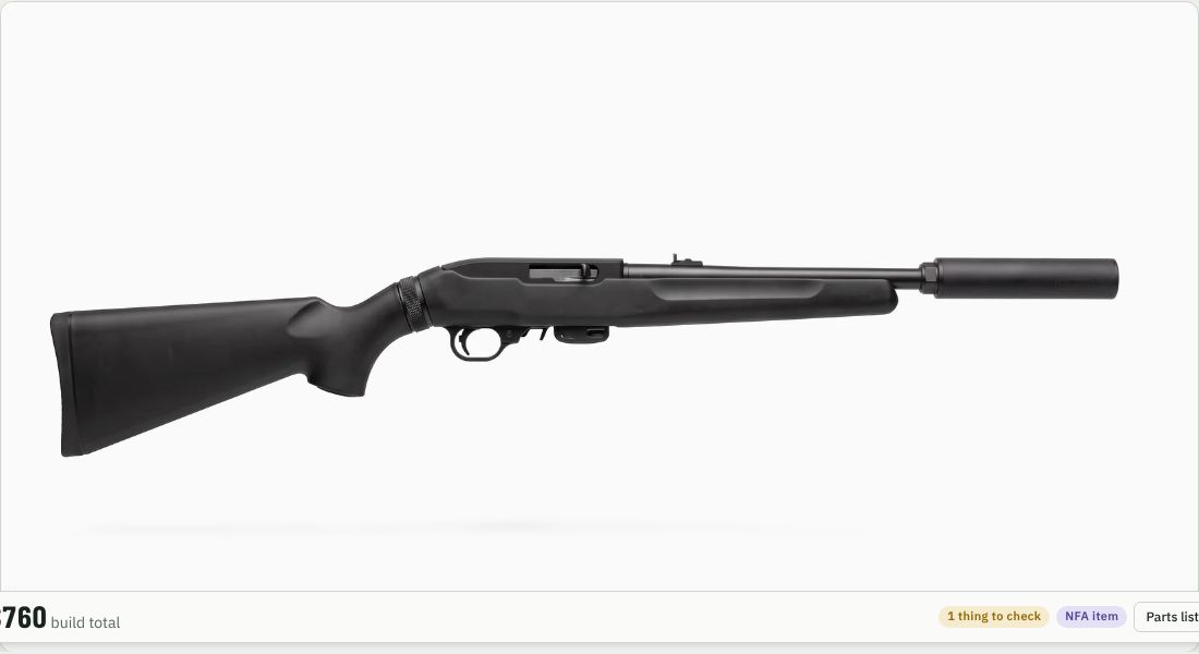 SilencerCo Sparrow 22 on a 10/22