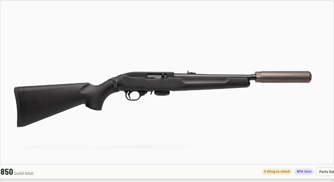 HUXWRX Flow 22 Ti on a 10/22