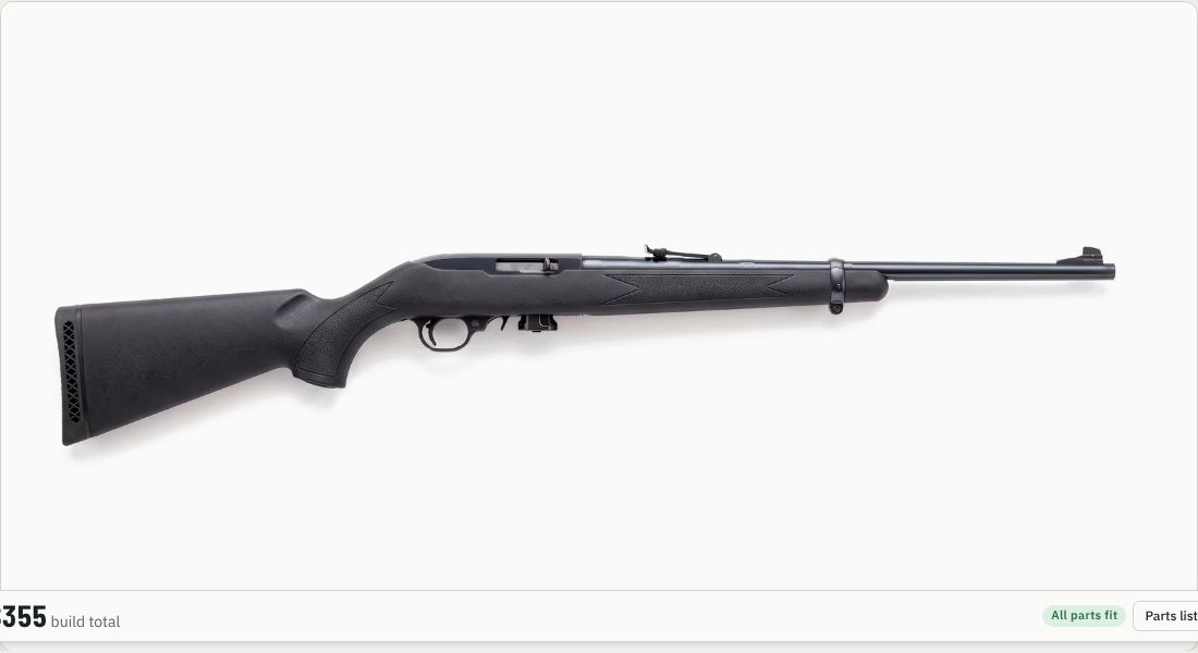 Hogue OverMolded Stock (Standard Barrel) on a 10/22