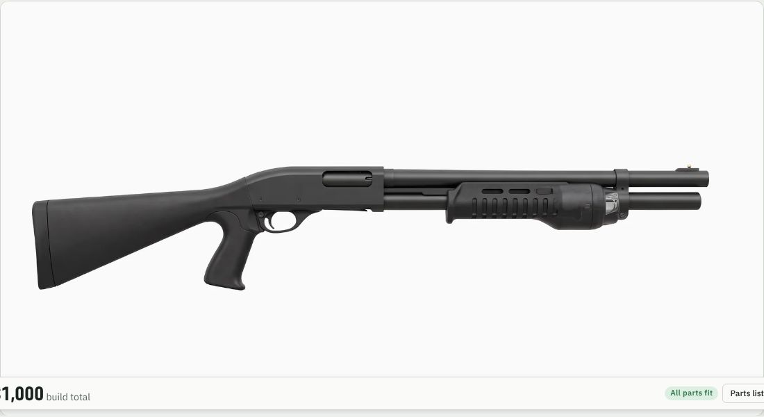 SureFire DSF-870 Forend WeaponLight on a Shotgun