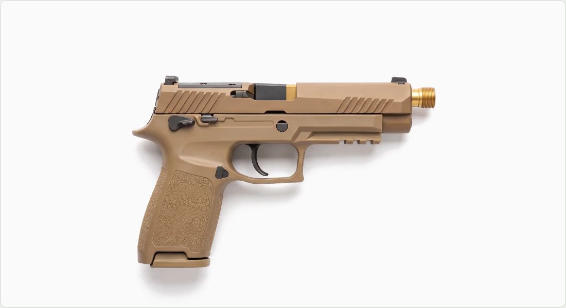 True Precision Threaded Match Barrel P320 on a SIG