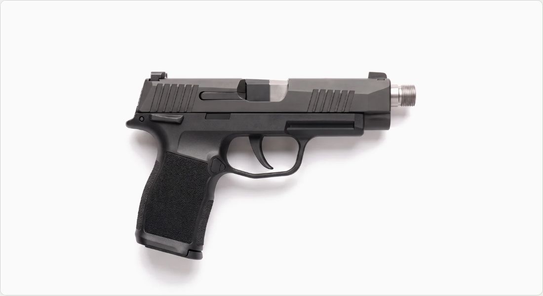 True Precision Threaded Match Barrel P365 on a SIG