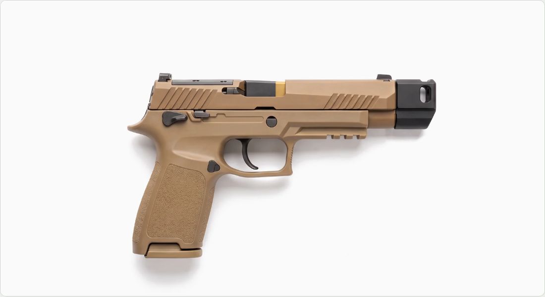 Killer Innovations Velocity P320 Pro Tucked Compensator on a SIG