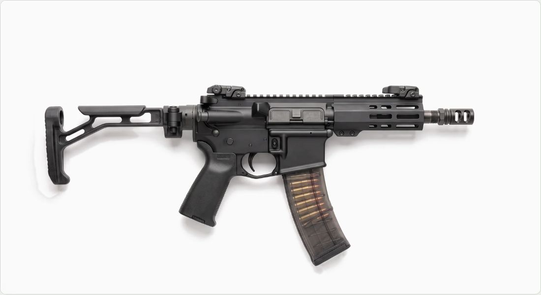 Strike Industries FSA Single Folder Brace (Stabilizer Edition) on a SMG