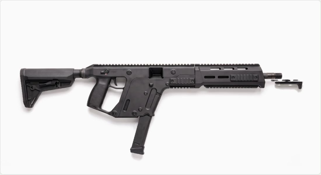 Magpul XTM Hand Stop Kit (MAG511) on a SMG