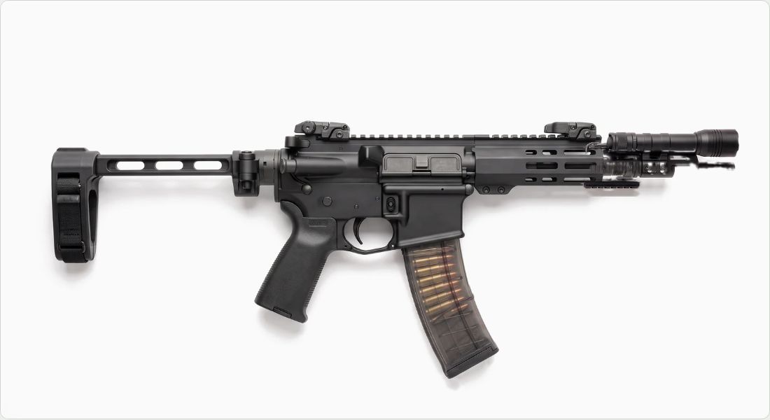 Streamlight ProTac Rail Mount 2.0 on a SMG