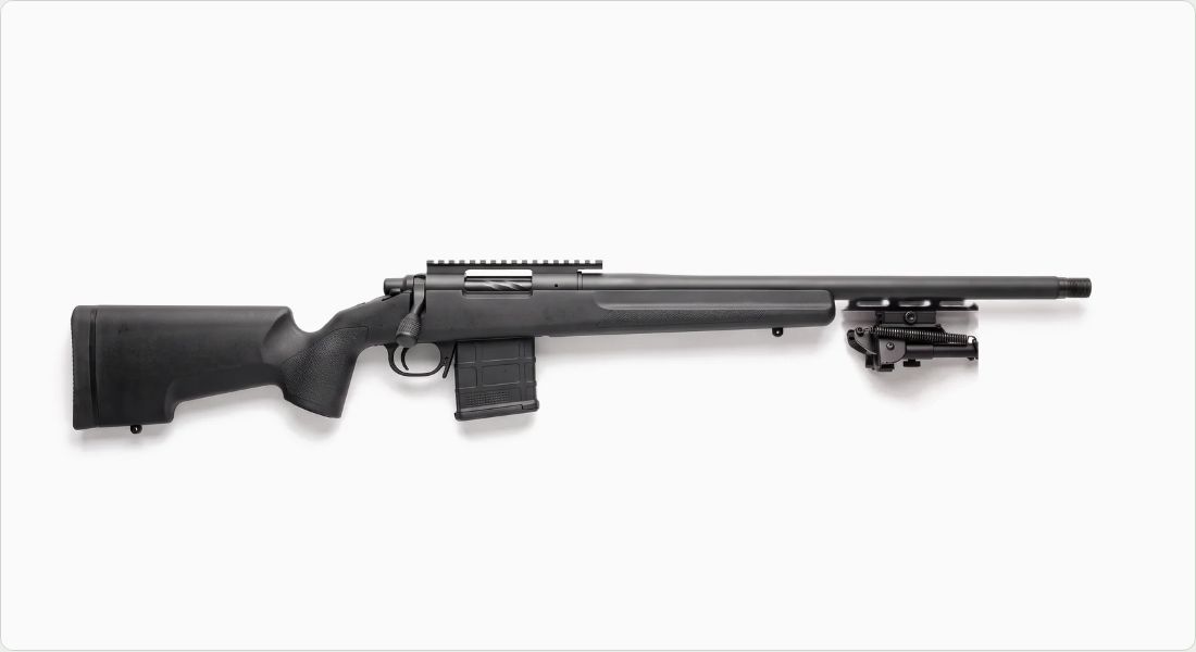 Harris S-BRM 6-9 in Swivel Bipod on a Precision