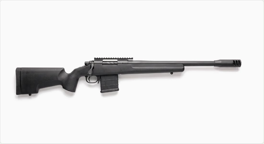 SilencerCo ASR Muzzle Brake (.30 cal) on a Precision
