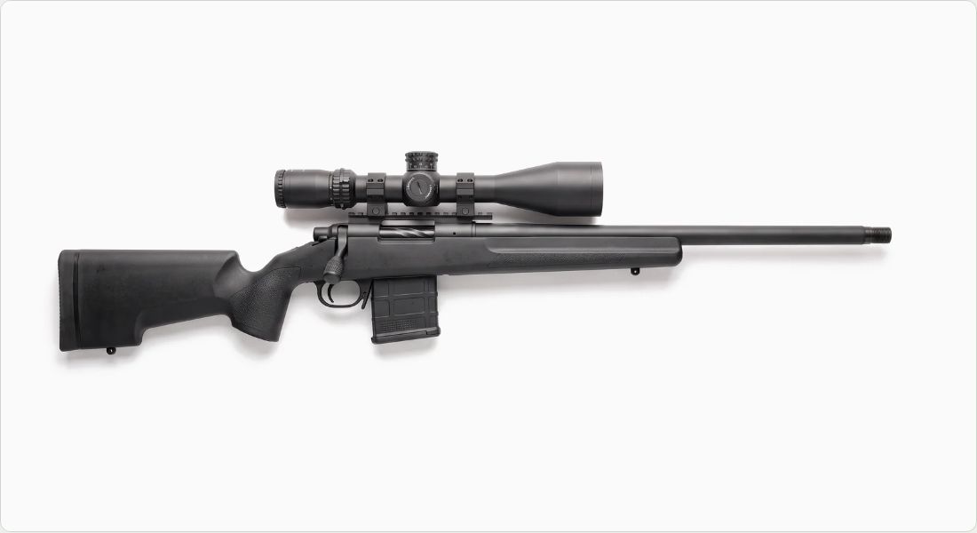 Bushnell Match Pro ED 5-30x56 FFP on a Precision