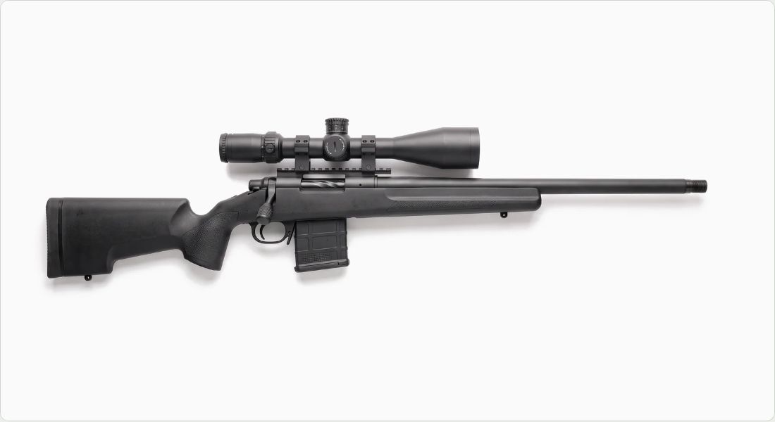 Vortex Strike Eagle 5-25x56 FFP on a Precision